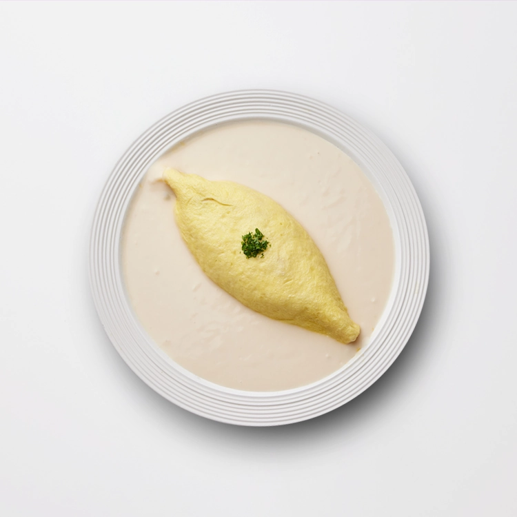 White Cream Omurice