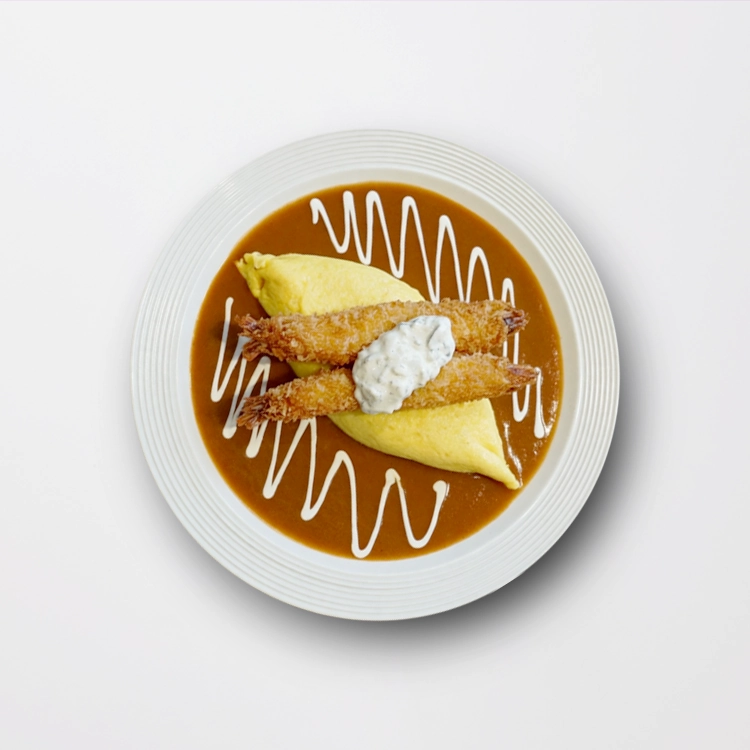 Jumbo Shrimp Omurice