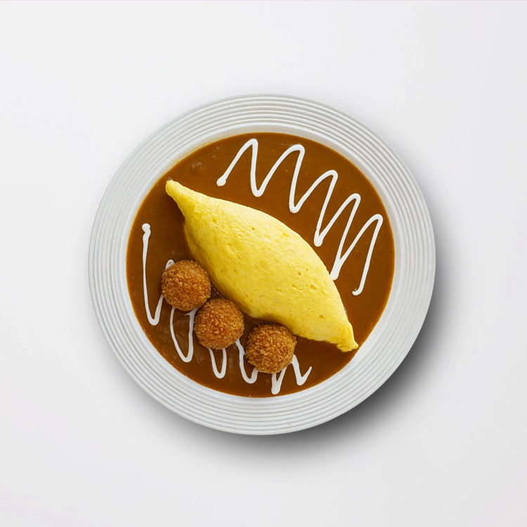 Italian Rice & Cheese Ball Omurice